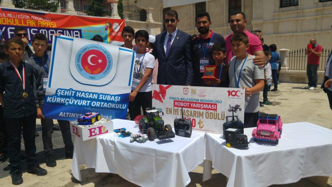 Sivas Kongresi'nin 100.Yıl Etkinlikleri Robot Şenliği'nde Ödül Heyecanı