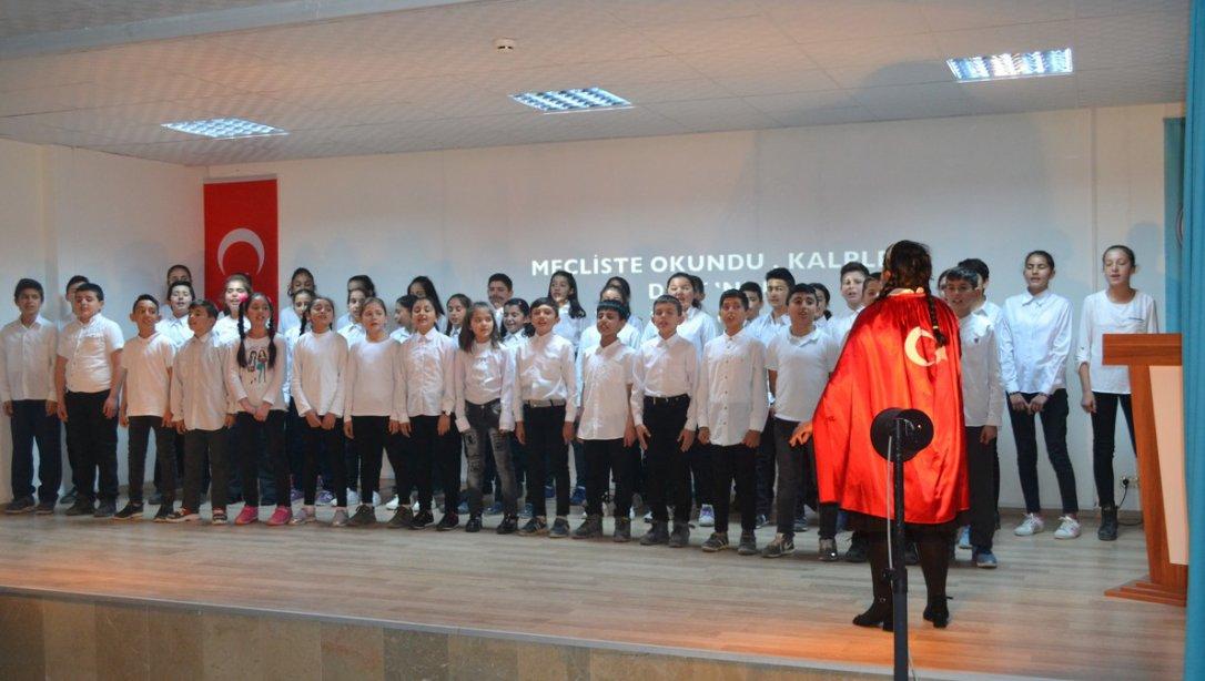 12 Mart İstiklal Marşı'nın Kabulü ve Mehmet Akif Ersoy'u Anma Günü İlçe Programı